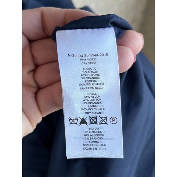 Armani Exchange Fit And Flare Dress - Size 12 - Navy Blue - Picture 10 of 10